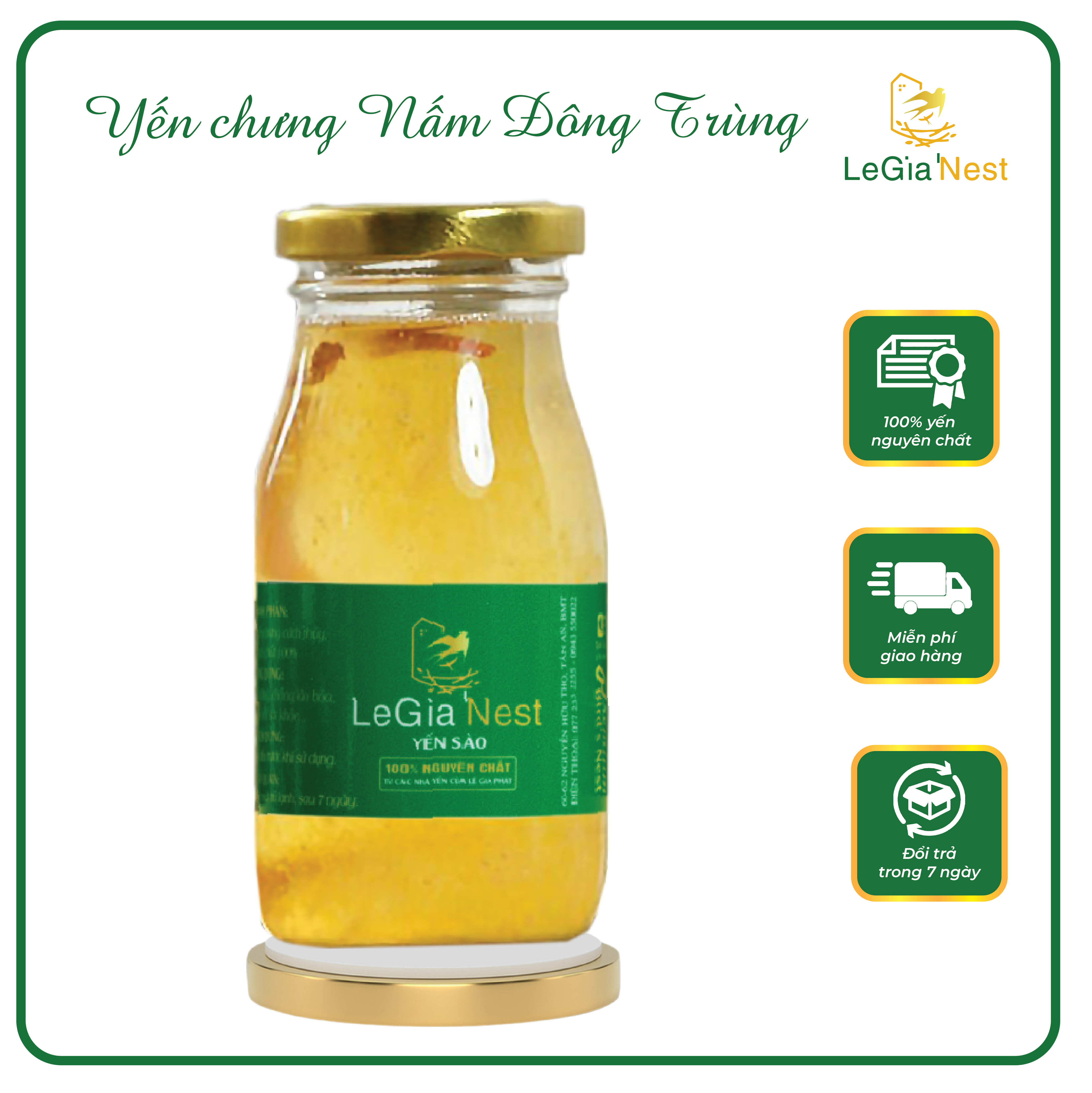 Yến Chưng Nấm Đông Trùng